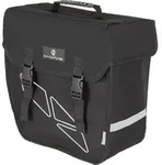 M-Wave Amsterdam Single, Hinten, Fahrradtasche, Polyester, Schwarz, Grau, 18 l, 180