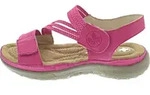 Rieker Sandaletten,Stadtbd.b.25mm o.Fu&szlig;b in rose/pink, Gr. 36 - Rot - 36