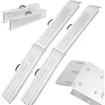 AREBOS 2x Faltbare Auffahrrampen | Max. 400 kg, klappbar, Laderampen/Schienen -
