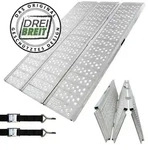 DREIBREIT by TRUTZHOLM Alu Auffahrrampe 215 cm 2-fach klappbar 1020 kg gelocht