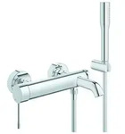GROHE 25249001 EH-Wannenbatterie Essence 25249_1 mit Brausegarnitur chrom - Silber