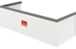 ACO Aufstockelement wei&szlig;, 100 x 40 cm