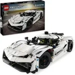 LEGO Technic Koenigsegg Jesko Absolut Supersportwagen in Wei&szlig;, baubares