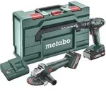 Metabo Akku Combo Set 2.4.4 18 V SB 18 + W 18 L 9-125 - metaBOX 165 L