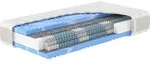Hn8 Taschenfederkern-Matratze "XXL Gelstar T-1000", H3, 90 x 190 cm, H&ouml;he: ca. 25 cm