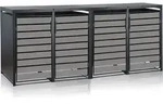 Zelsius M&uuml;lltonnenbox-Set f&uuml;r vier M&uuml;lltonnen | Anthrazit RAL 7016 | T&uuml;r in