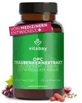 OPC Traubenkernextrakt 1000 mg &ndash; 120 vegane Tabletten &ndash; Time Released &ndash; 95% OPC