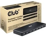 Club3D Thunderbolt4 12-in-1 Dockingstation 3 Displays St/Bu - Schwarz