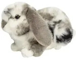 Teddy Hermann Kuscheltier Hase schwarz 17 cm Pl&uuml;schhase - Schwarz