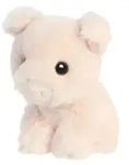 Aurora World Aurora, 35075, Eco Nation Mini Schwein, 13cm, Pl&uuml;sch, Pink - Rosa