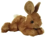 Aurora Mini Flopsies Bitty Bunny 20cm, Spieltiere - Braun