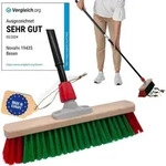Novaliv Kehrbesen Besen mit Teleskopstiel Stra&szlig;enbesen mit Stiel Gartenbesen
