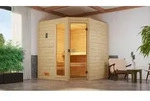 weka Massivholzsauna 38 mm VALIDA Eck 2 GTF x B x T x H x 189 x 189 x 204 - Wei&szlig;