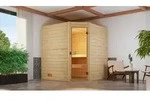 weka Massivholzsauna 38 mm VALIDA Eck 2 GT x B x T x H x 189 x 189 x 204 - Wei&szlig;