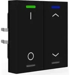 MDT KNX Taster Light 55 2-fach, RGBW, Temper atursensor, Schwarz matt, Sch._Jal., 1