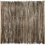 Zaun Hauptelement Pepe Haselnuss 180 x 180 cm braun - Braun