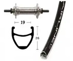 V-Rad 28x1.75Alunabe silber Starr 36L - Silber/Schwarz