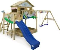 Spielturm Wickey Disney&rsquo;s Quest mit Rutsche und XXL Sandkasten in Blau