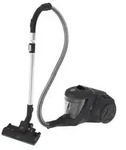 Hoover HP321PAF 011, 850 W, Zylinder-Vakuum, Trocken, Beutellos, 2 l, EPA - Schwarz