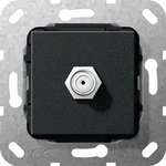 GIRA 565010. Buchsen-Typ: SAT. Produktfarbe: Aluminium, Schwarz (565010)