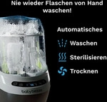 Baby Brezza Bottle Washer Pro: kombiniert automatisiertes Waschen, Sterilisieren und