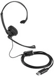 Kensington Classic USB-A Mono Headset mit Mikrofon und Lautst&auml;rkeregler,