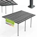 Juskys Terrassen&uuml;berdachung Borneo 5,5 x 3 m &ndash; Aluminium Terrassendach mit