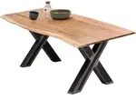 SIT M&ouml;bel Esstisch 160 x 85 cm | 36 mm Tischplatte aus Akazie mit Baumkante 