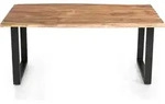 SalesFever Esstisch | Baumkante 3,5 cm | massiv Akazie Natur | 140 x 80 |...