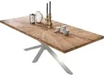 SIT M&ouml;bel Esstisch aus Teak | 180 x 100 cm | Tischplatte natur 50 mm stark | Gestell