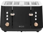 ECG ST 4768 Timber Black | Toaster | 4 F&auml;cher f&uuml;r Toast | 7 Intensit&auml;tsstufen 