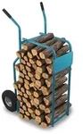 Bituxx Brennholzkarre 100kg Blau MS-15908