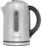 Akku-wasserkocher 1,5l 2200w edelstahl/schwarz Riviera & bar BBT460 - Silber/Schwarz