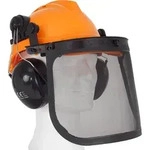 Forsthelm Forstschutzhelm mit Visier und Geh&ouml;rschutz Schutzhelm 50-66 cm...