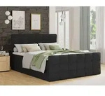 Boxspringbett Best Lux mit Fu&szlig;teil, 2 Bettk&auml;sten, Bonell-Matratze und Topper