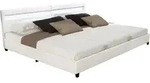 HOME DELUXE - LED Bett NUBE - Wei&szlig;, 270 x 200 cm - inkl. Matratze, Lattenrost und