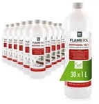 30x 1 L FLAMBIOL&reg; Bioethanol Hochrein 100 % in Flaschen f&uuml;r Edelstahl-Tisch-Kamine