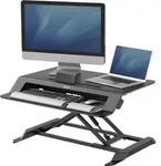 Fellowes LotusTM LT h&ouml;henverstellbarer Schreibtisch-Aufsatz; 8215001 - Schwarz