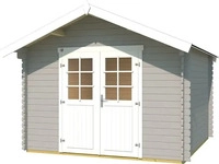 Weka Gartenhaus Vaduz 209, 28 mm Wandst&auml;rke mit Doppelt&uuml;r - B x T x H - 333.00 x