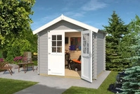 Weka Gartenhaus Vaduz 209, 28 mm Wandst&auml;rke mit Doppelt&uuml;r - B x T x H - 288.00 x