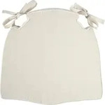 SIT M&ouml;bel Stuhlkissen | Bezug Canvas beige | mit B&auml;ndern | B 47 x T 44 x H 4...