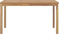 vidaXL Garten-Esstisch 140x80x77 cm Massivholz Teak