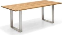Niehoff - Teak-Gartentisch Noah - Aluminium Teak geb&uuml;rstet 260 x 95 cm...