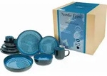 CreaTable, 21548, Nordic Fjord Blue, Kombiservice 10-tlg, Steinzeug - Blau