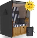 SANZARO Strandkorb Schutzh&uuml;lle winterfest 135 cm passend f&uuml;r 120 breit - 600D