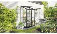 Vitavia Anlehn-Gew&auml;chshaus "Ida 900" schwarz 0,9 m&sup2; 3 mm ESG