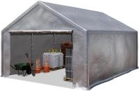 TOOLPORT Lagerzelt 4x6 m Zelthalle Unterstand Zeltgarage PE Plane 350 N...