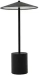 Lindby LED-Akkutischleuchte Ayva, schwarz, Aluminium, IP44 - Schwarz
