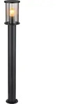 Globo Lighting Au&szlig;enleuchte Edelstahl schwarz matt, 1x E27 - Schwarz