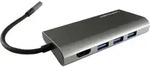 LC-Power LC-HUB-C-MULTI-5 - Grau/Schwarz